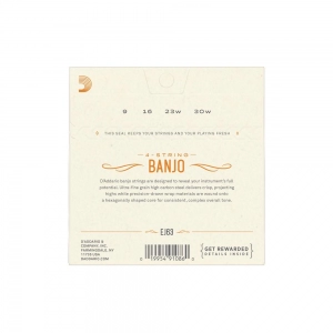 Encordoamento Banjo Tenor 4 Cordas D'Addarío EJ 63
