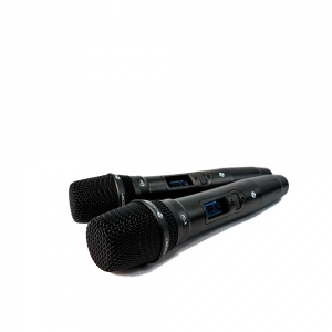 Kit Com 3 Microfones S/fio Duplo Kadosh K502m Com Acessórios