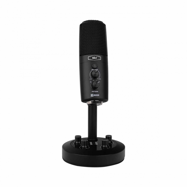 Microfone Condesador para Estúdio Kolt Kimera com Interface e Mixer USB