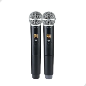 Microfone S/Fio Karsect Krd200Dm Duplo Mão